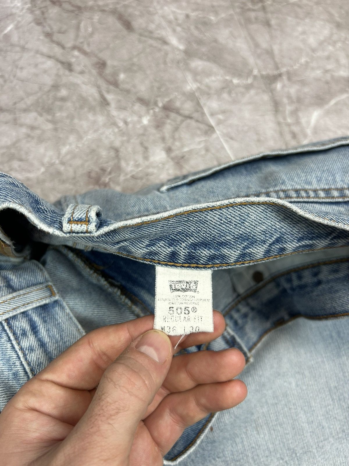 Levi's × Vintage Vintage Levis505 90s Distressed Size US 36 / EU 52 - 10 Thumbnail