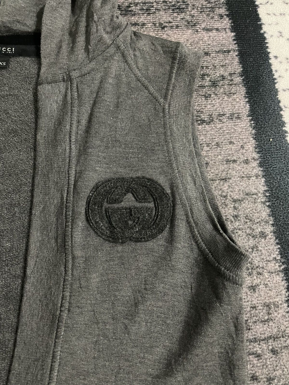 Gucci GG Gucci SleeveLess Hoodie Size XS / US 0-2 / IT 36-38 - 7 Thumbnail