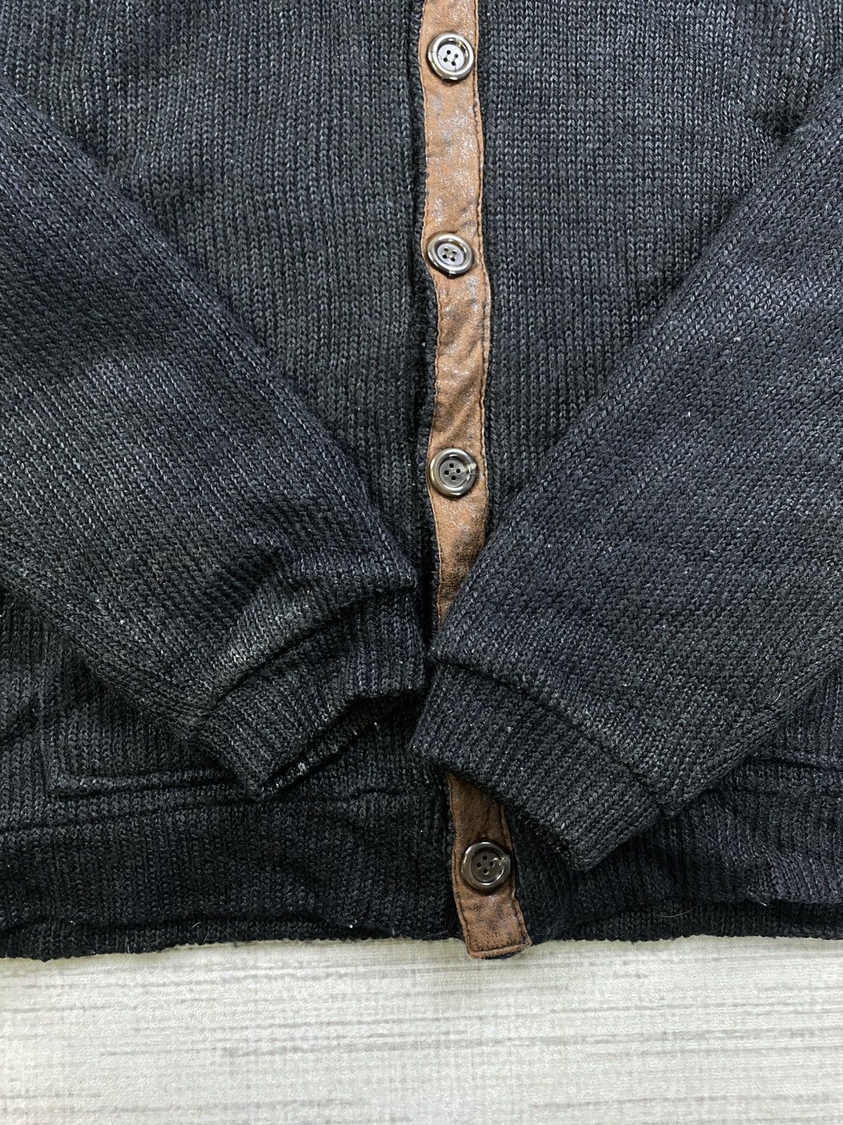Hysteric Glamour × If Six Was Nine × Vintage Vintage Hysteric Glamour Faux Fur Hoodie Knit Button Jacket Size US L / EU 52-54 / 3 - 9 Thumbnail