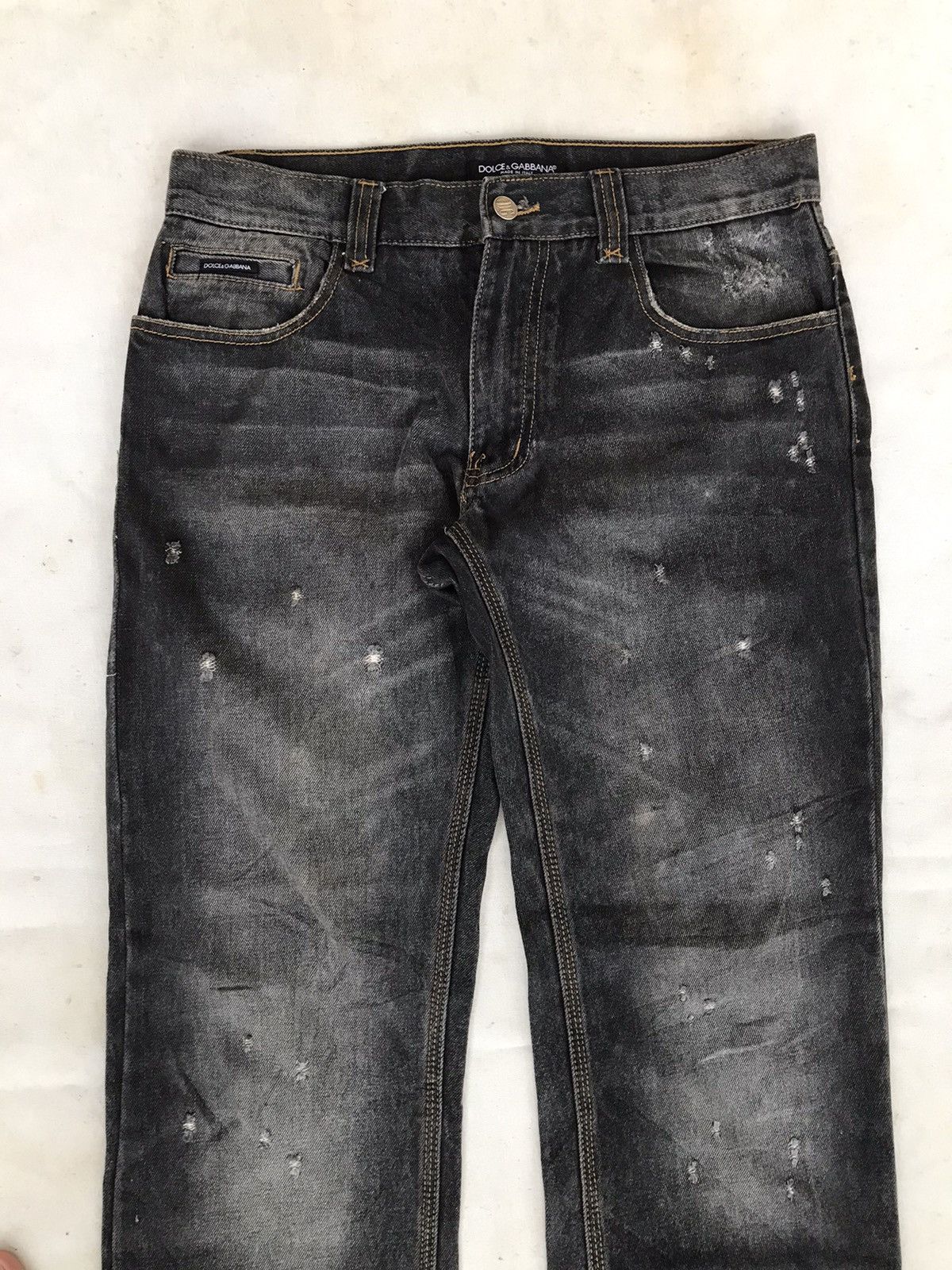 Dolce & Gabbana Rare Dolce & Gabbana Distressed Jeans Size US 33 - 2 Thumbnail