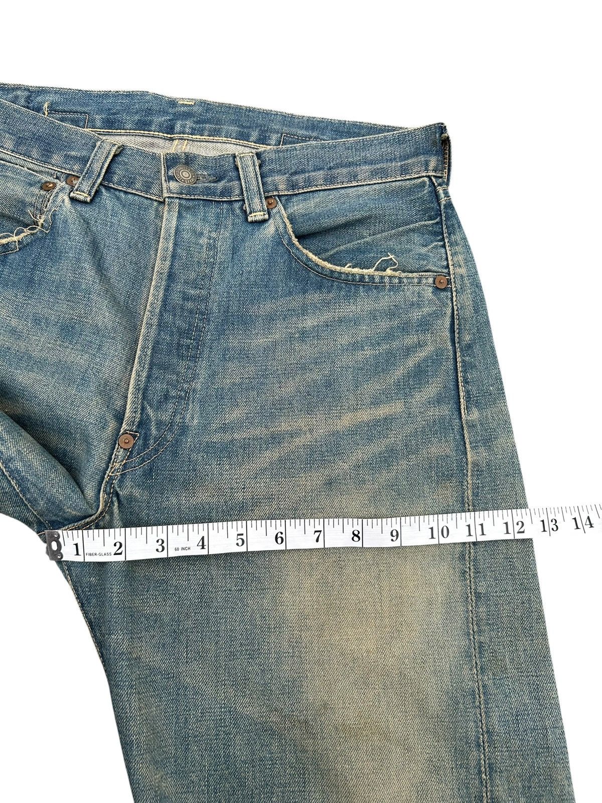Kapital Buckle Back Vintage Levis Big E Selvedge Rusty Denim Jeans Size US 32 / EU 48 - 21 Thumbnail
