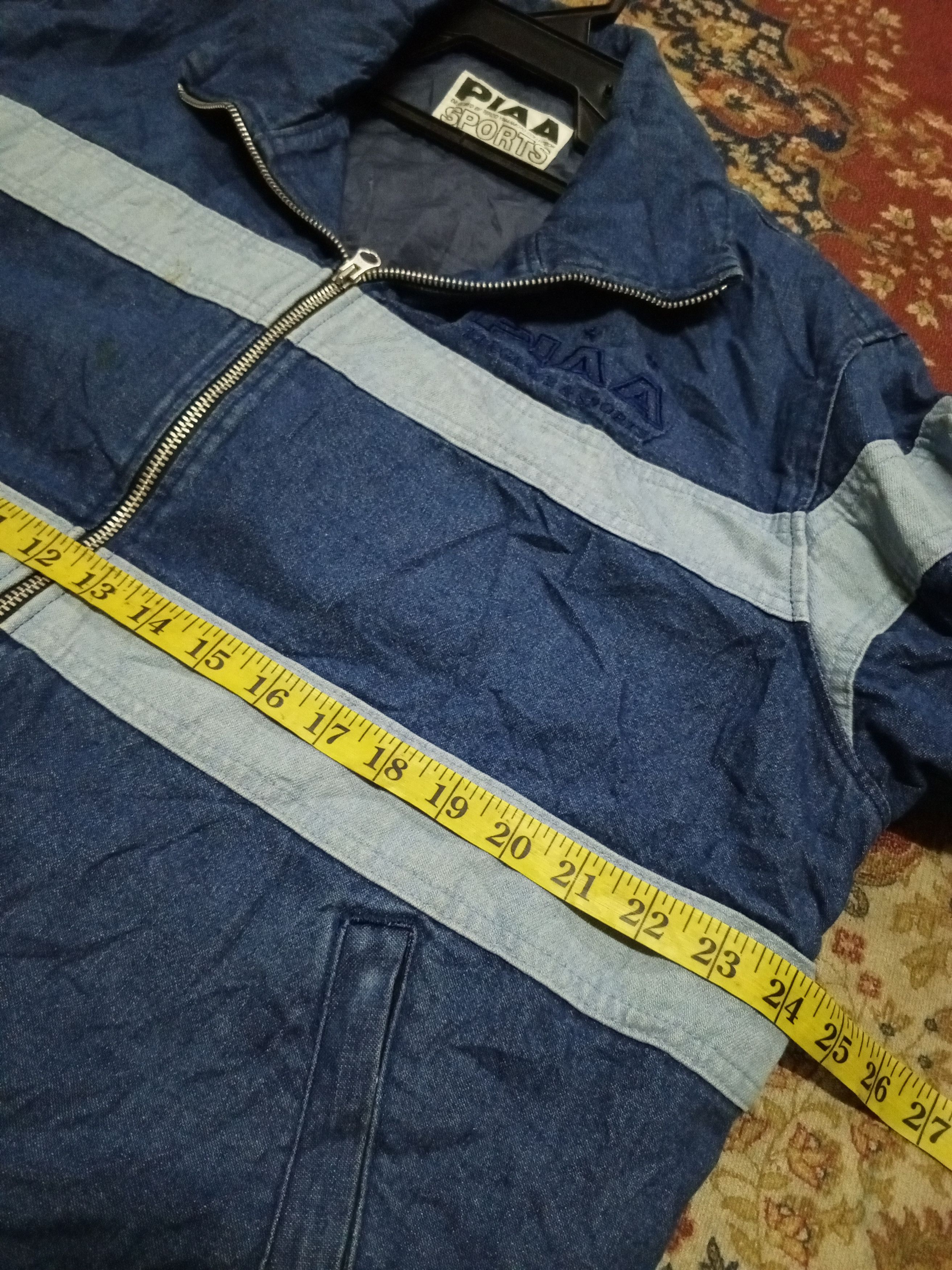 Vintage PIAA SPORT DENIM ZIPPER JACKET RARE Size US XL / EU 56 / 4 - 10 Thumbnail