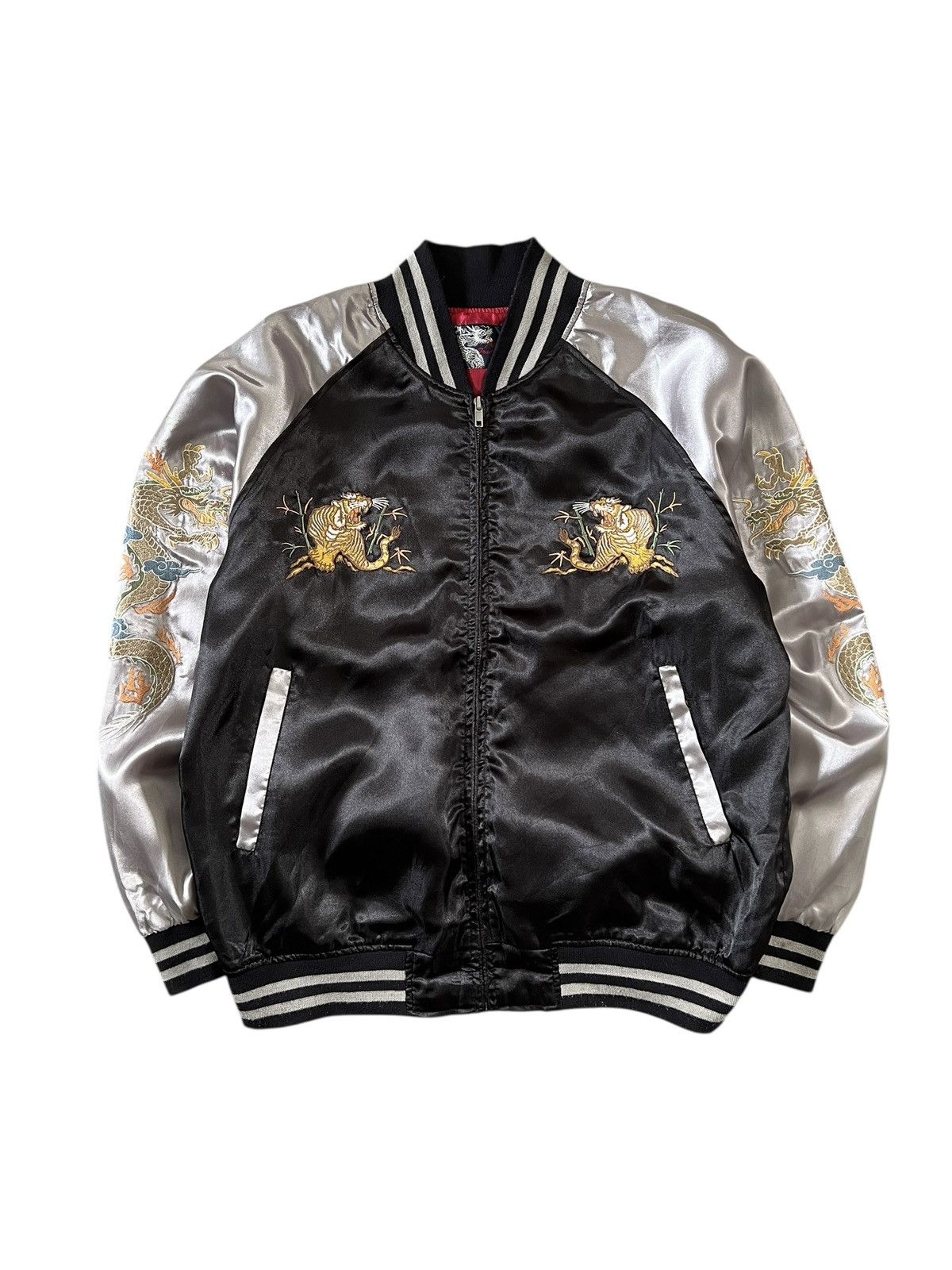 Japanese Brand Vintage Japanese Traditional 🇯🇵 Sukajan Souvenir Jacket Size US L / EU 52-54 / 3 - 2 Thumbnail