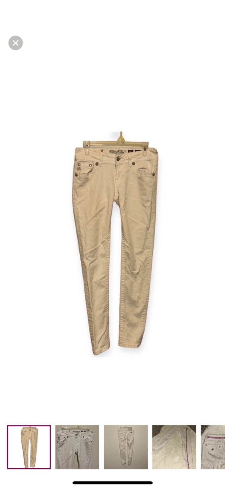 Miss Me Miss me white skinny jeans size 28 Size 28" / US 6 / IT 42 - 1 Thumbnail