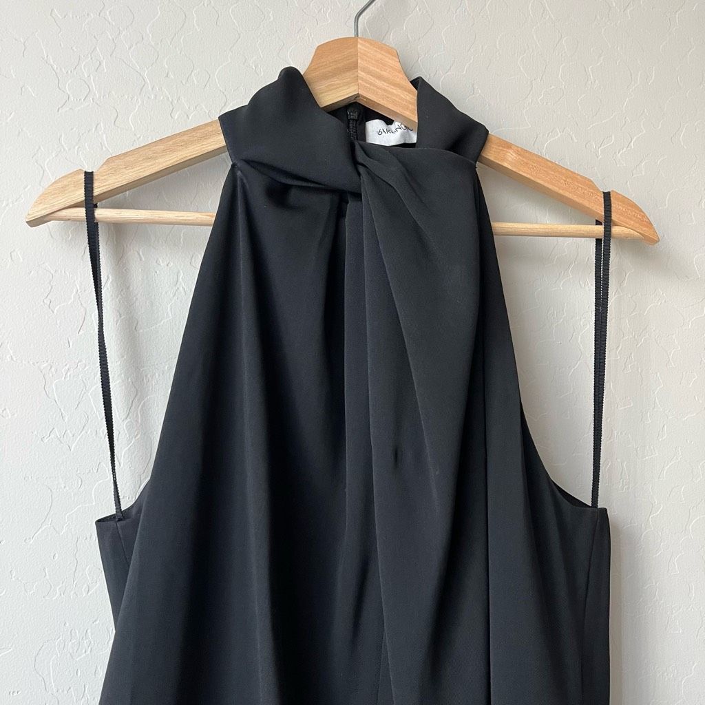 16Arlington 16Arlington Dress Feather Trim Black Cynthia Mini Dress Size Size L / US 10 / IT 46 - 4 Thumbnail