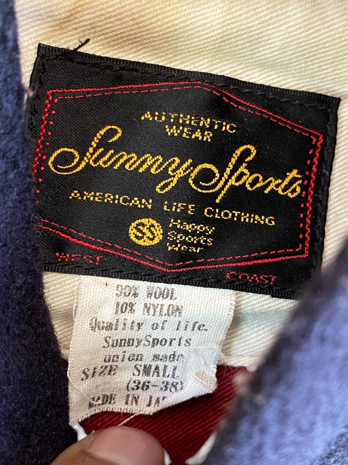 Japanese Brand × Sunny Sports × Vintage Vtg Sunny Sport Wool Jacket Size US S / EU 44-46 / 1 - 9 Thumbnail