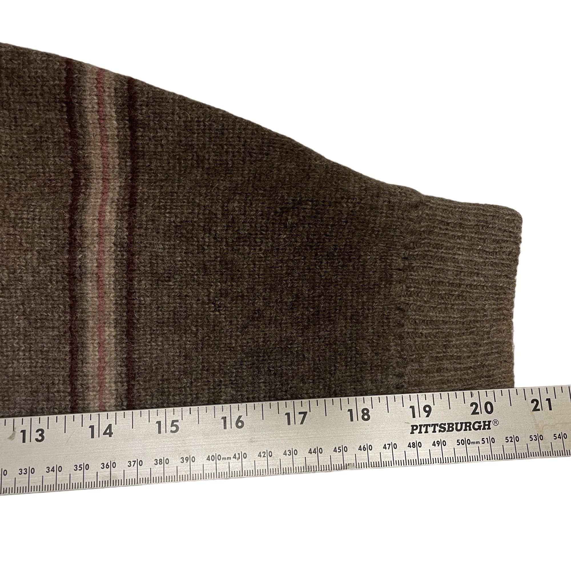 Other Vtg Heather Brown KNIT Wool Blend Zip Cardigan Jacket Size US M / EU 48-50 / 2 - 7 Thumbnail