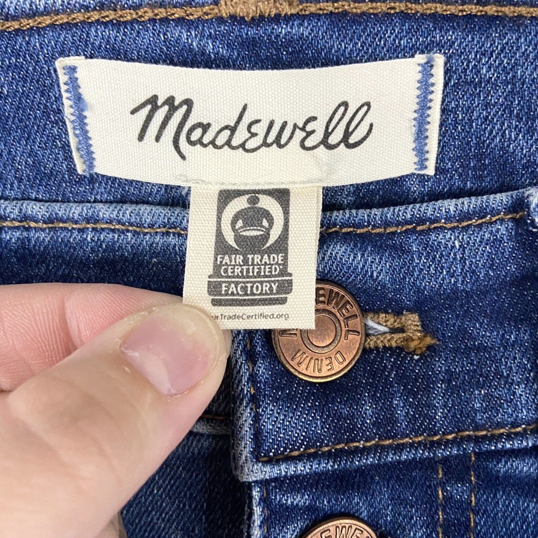 Madewell Madewell Jeans Skinny 10” High-Rise Women's 26 Blue Distressed Hem Womens Size 26" / US 2 / IT 38 - 5 Thumbnail