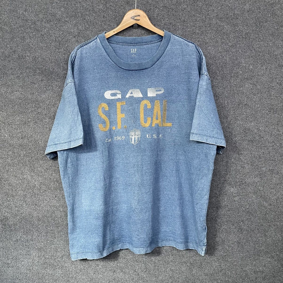 Gap GAP San Francisco California Medium Indigo T Shirt Size US XL / EU 56 / 4 - 1 Thumbnail