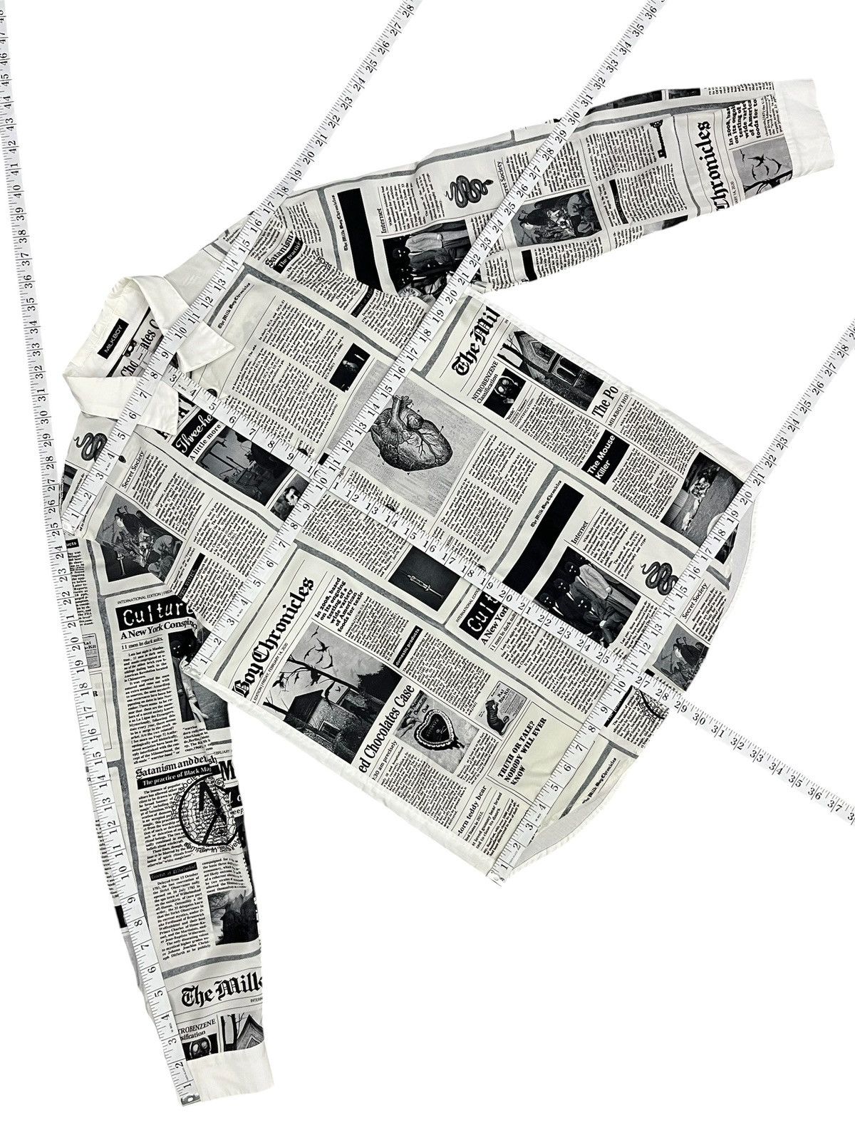 Fashion Victim Milkboy Japan Chaos Newspaper Shirt Galliano Core Size US M / EU 48-50 / 2 - 17 Thumbnail