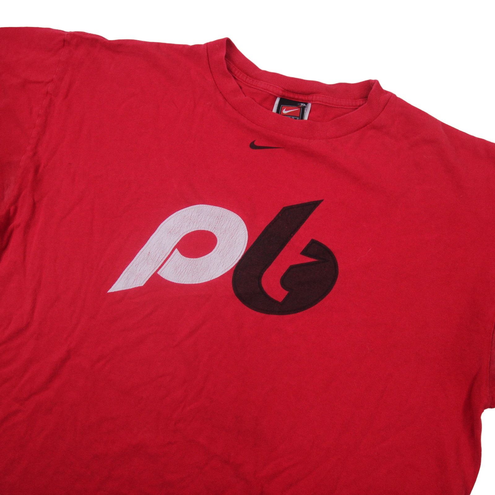Nike × Vintage Vintage Nike Portland Blazers Spellout Graphic T Shirt Size US L / EU 52-54 / 3 - 2 Thumbnail