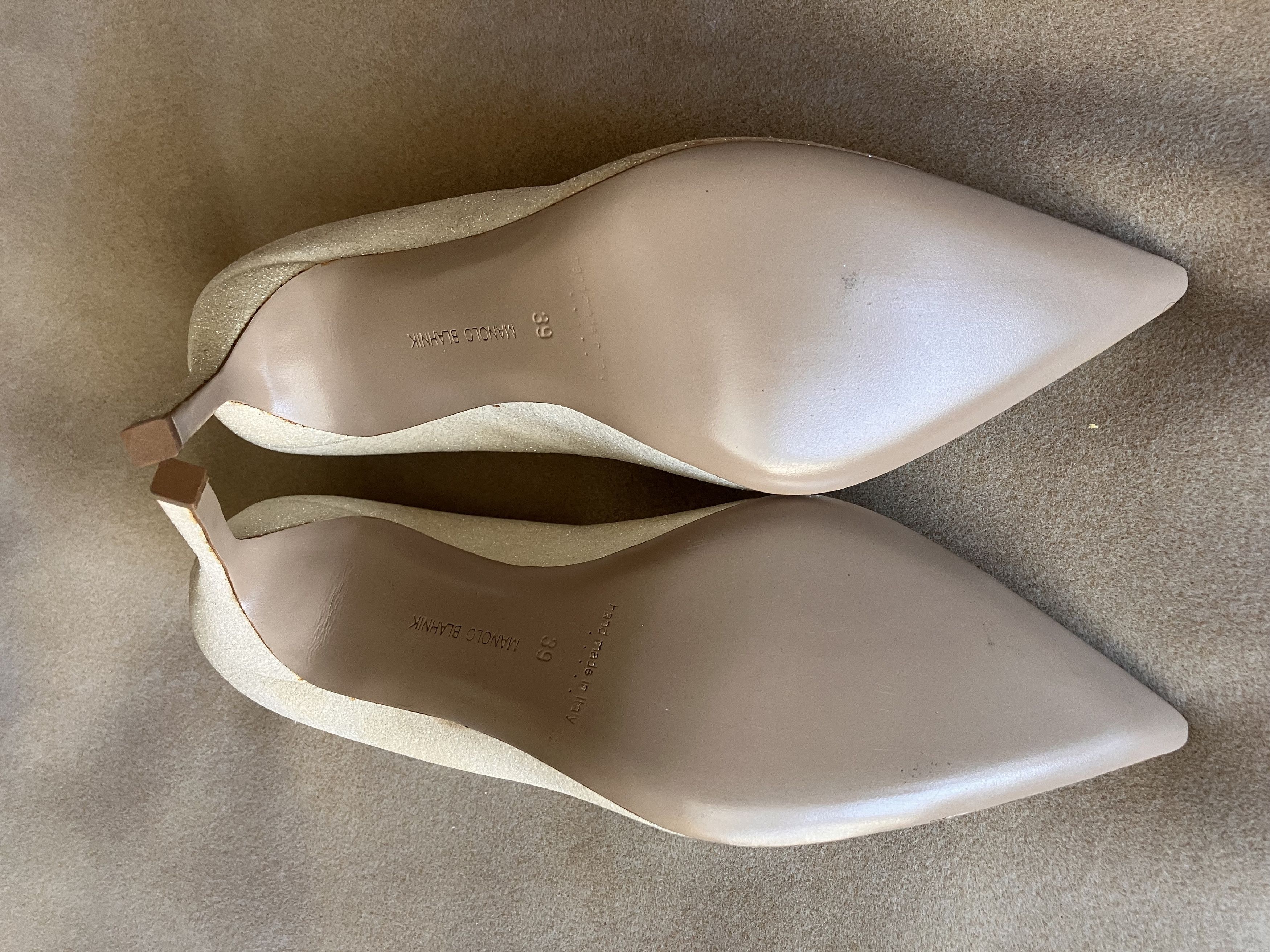 Manolo Blahnik Manolo Blahnik White Sparkly Stiletto Heels - 39 Size US 9 / IT 39 - 8 Thumbnail