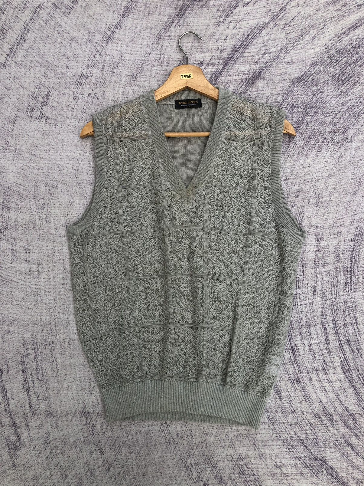 Japanese Brand × Vintage Vintage Torrey Pines Checked Box V-Net Vest Size US S / EU 44-46 / 1 - 1 Thumbnail