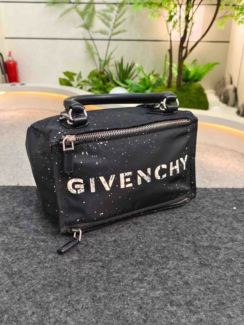 Givenchy Givenchy Letter Print Nylon Crossbody Bag, Black Size ONE SIZE - 4 Thumbnail