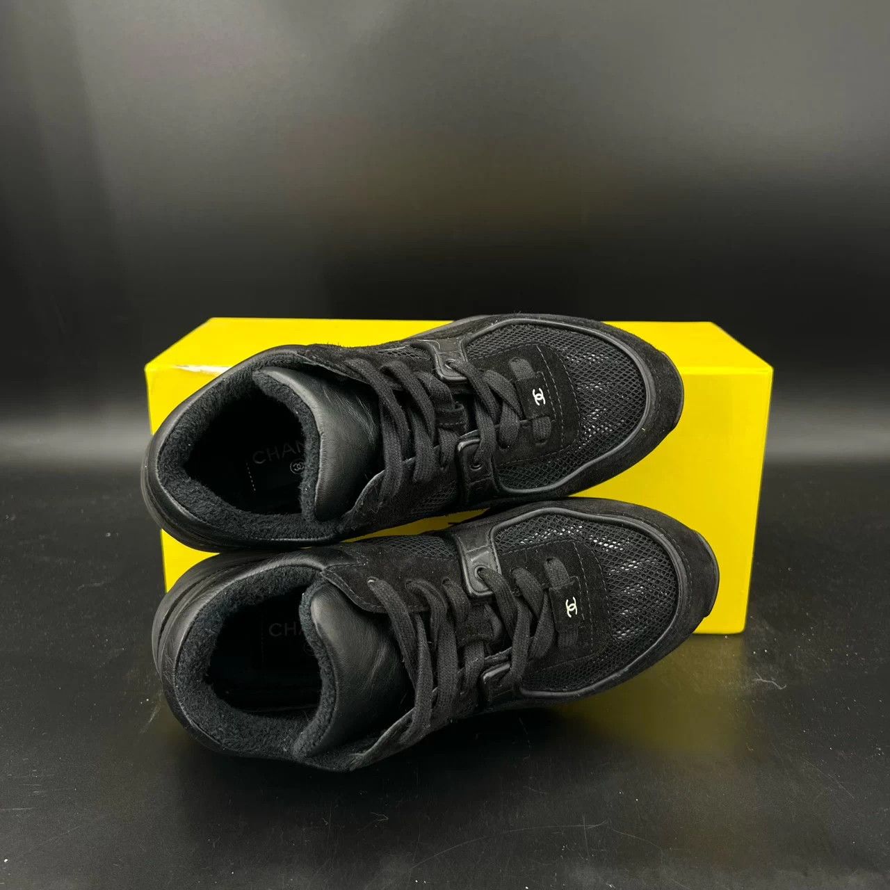 Chanel Chanel CC Black Warrior Sneaker 36.5 Worn Once Size US 6 / IT 36 - 5 Thumbnail