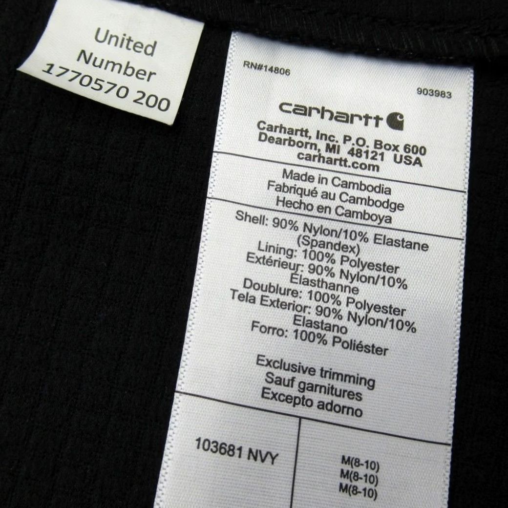 Carhartt Carhartt Jacket Womens Medium Navy Waterproof US Employee Uniform Official Blue Softshell Wind-Resistant Zipped Pockets Size M / US 6-8 / IT 42-44 - 5 Thumbnail