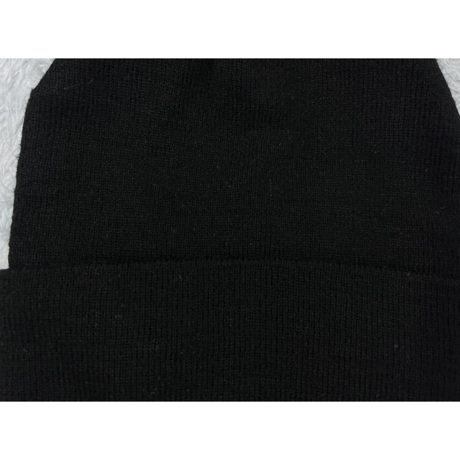 Vintage Beanie Toque Adult One Size Black 100% Acrylic Knit Hat Ski Skate Style Men Size ONE SIZE - 2 Thumbnail