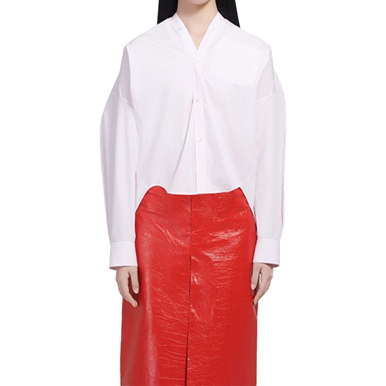 Balenciaga o1mt1gz1124 New Swing Shirt in Pink Size XL / US 12-14 / IT 48-50 - 3 Thumbnail