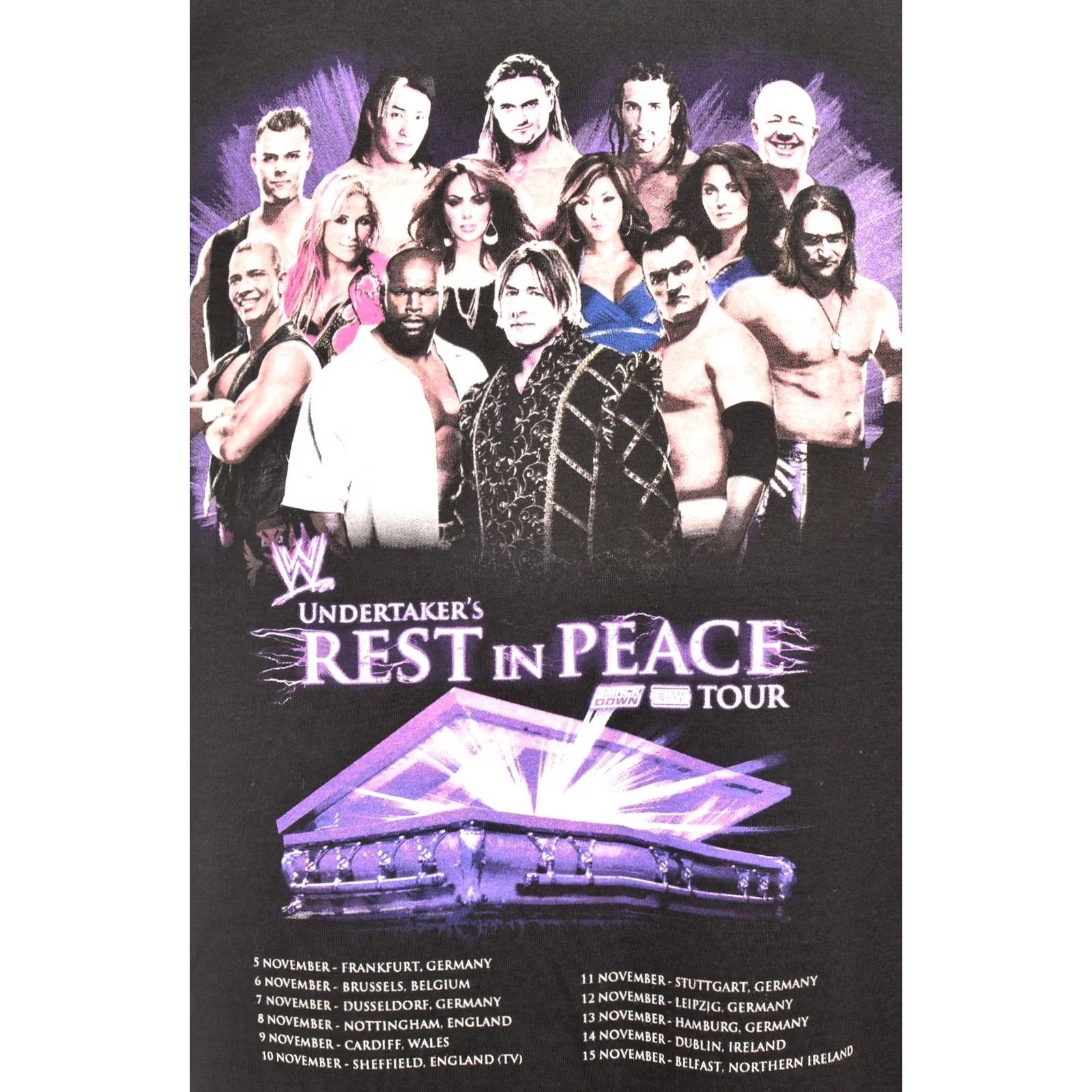 Vintage WWE Vintage Undertaker's Rest In Peace Tour Graphic T-Shirt Wrestling Tee M Black Men T-Shirt XS? Size US M / EU 48-50 / 2 - 2 Thumbnail