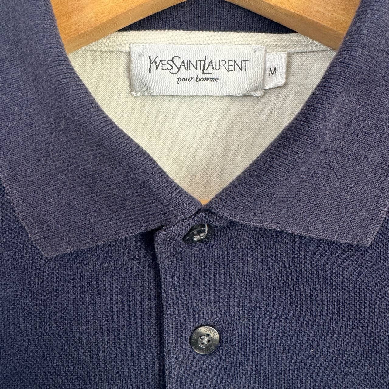 Yves Saint Laurent YSL Yves Saint Laurent Polo Shirt Striped Size US M / EU 48-50 / 2 - 6 Thumbnail