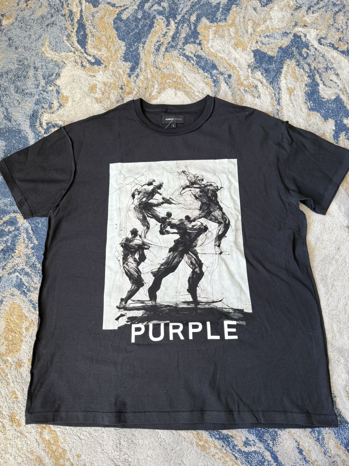 Purple Brand Purple brand logo black tee Size US L / EU 52-54 / 3 - 1 Thumbnail