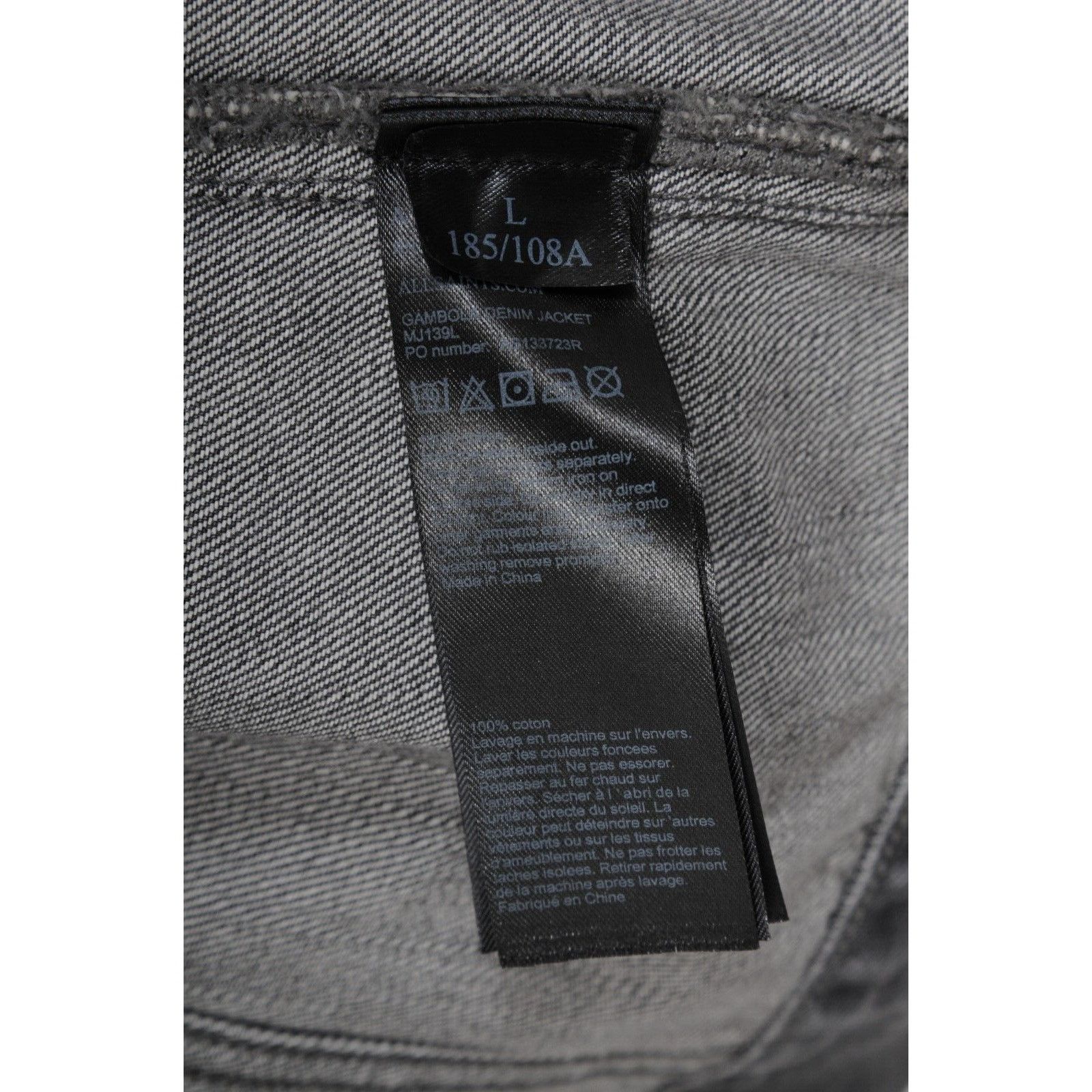 Allsaints Gambola Denim Jacket Distressed Gray Size US L / EU 52-54 / 3 - 13 Thumbnail