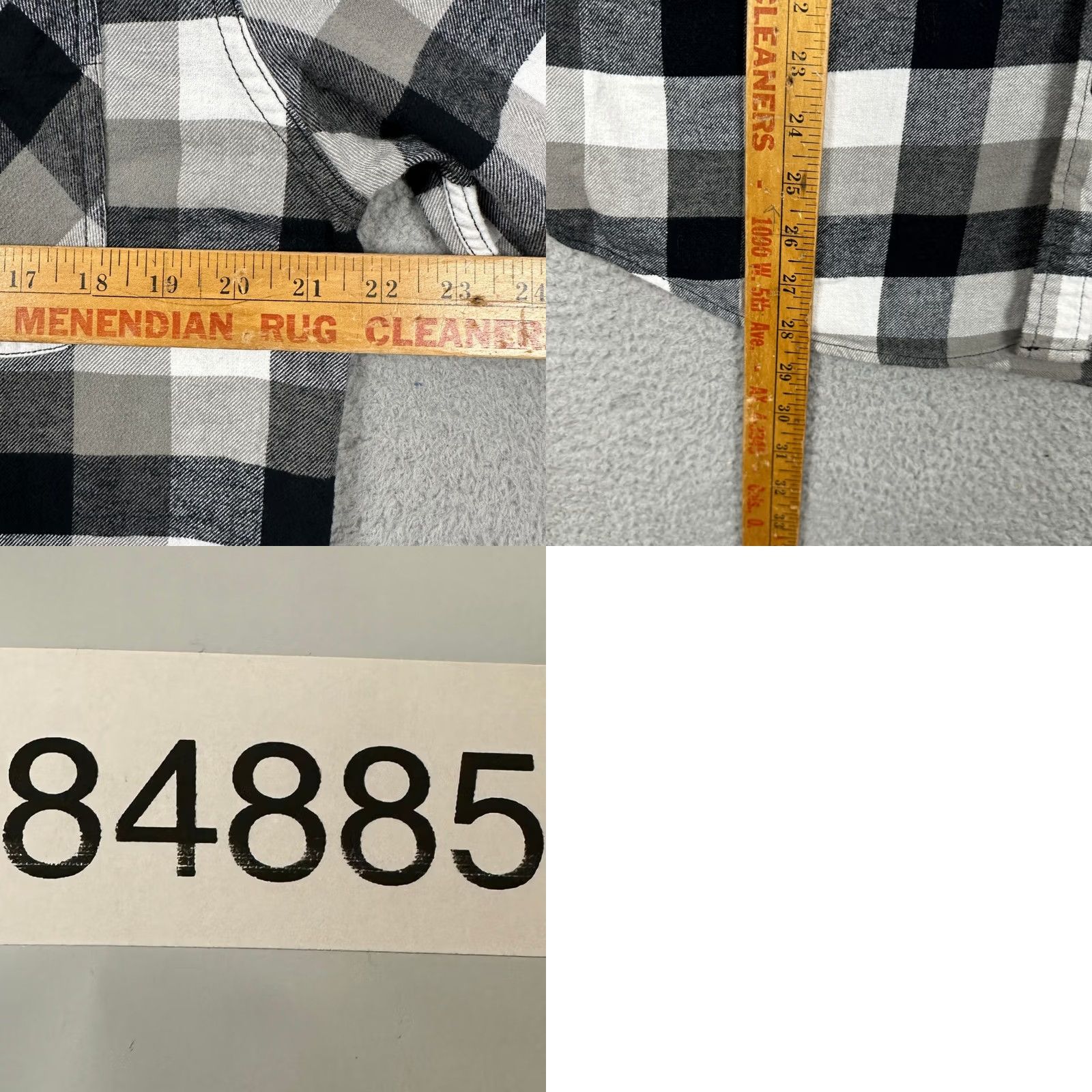 Weatherproof VINTAGE Weatherproof Mens Medium Shirt Flannel Button Down White Black Check Size US M / EU 48-50 / 2 - 8 Thumbnail