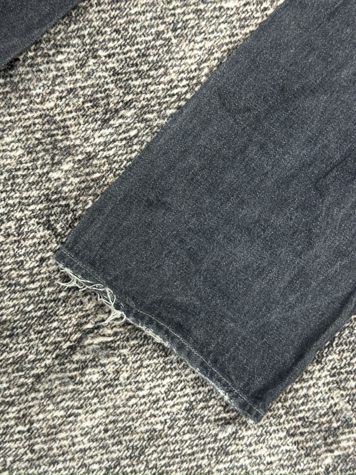 If Six Was Nine × Japanese Brand × Le Grande Bleu (L.G.B.) Zero Sail Distressed Zig Zag Black Wash denim Size US 34 / EU 50 - 12 Thumbnail