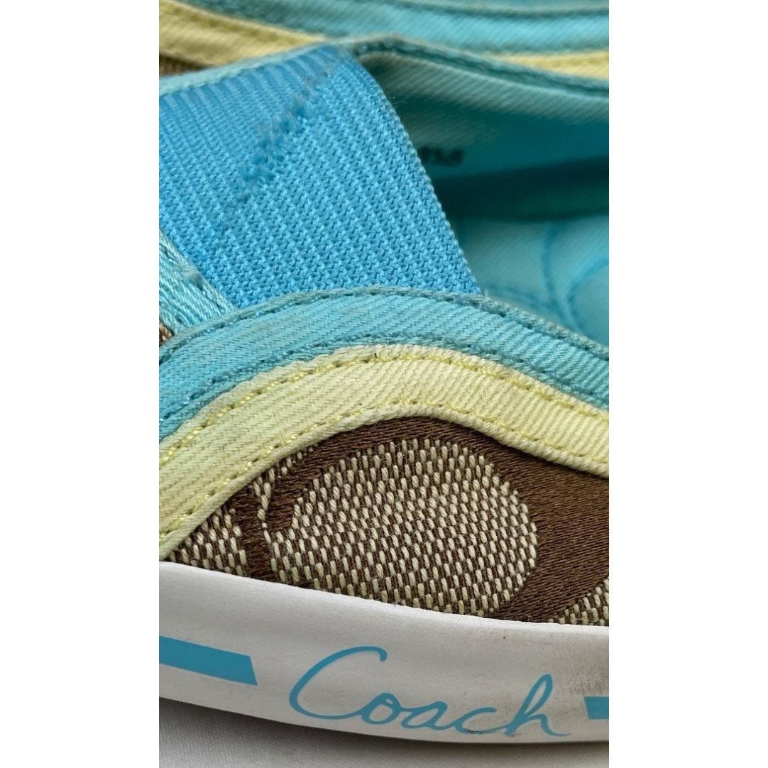 Coach Coach A2165 Women's Blue/Signature Canvas Slip on /Shoes Siz Size US 8.5 / IT 38.5 - 9 Thumbnail