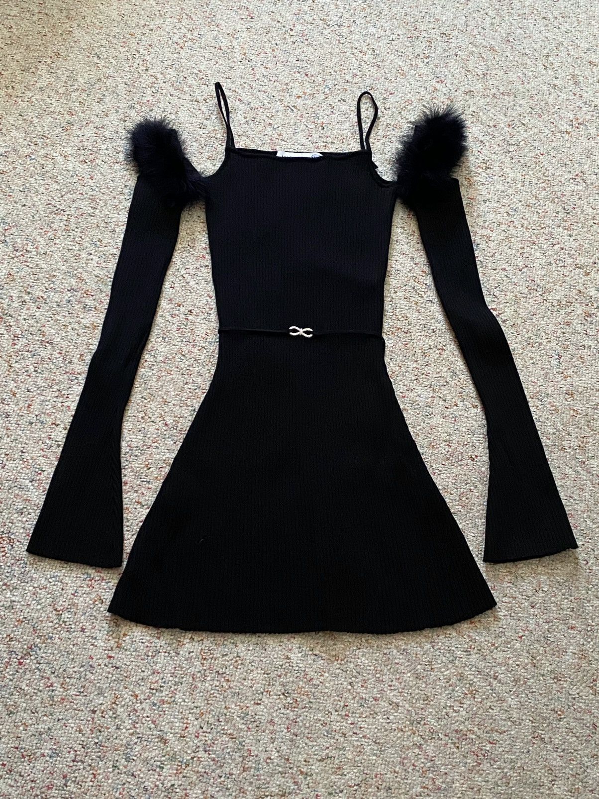 MACH & MACH MACH & MACH Feather-Embellished Minidress size XL Size XL / US 12-14 / IT 48-50 - 4 Thumbnail
