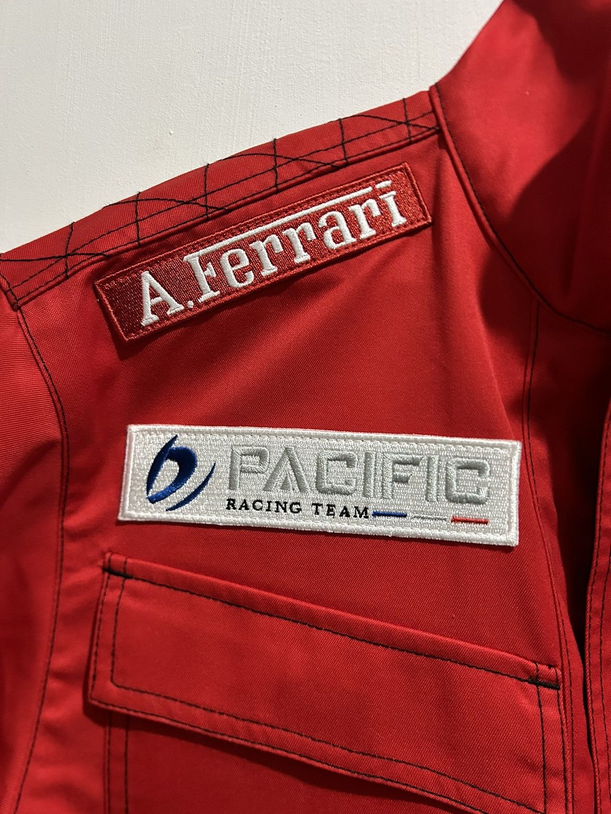 Vintage Vintage 2000s Ferrari Racing Team College Jacket Size US L / EU 52-54 / 3 - 5 Thumbnail