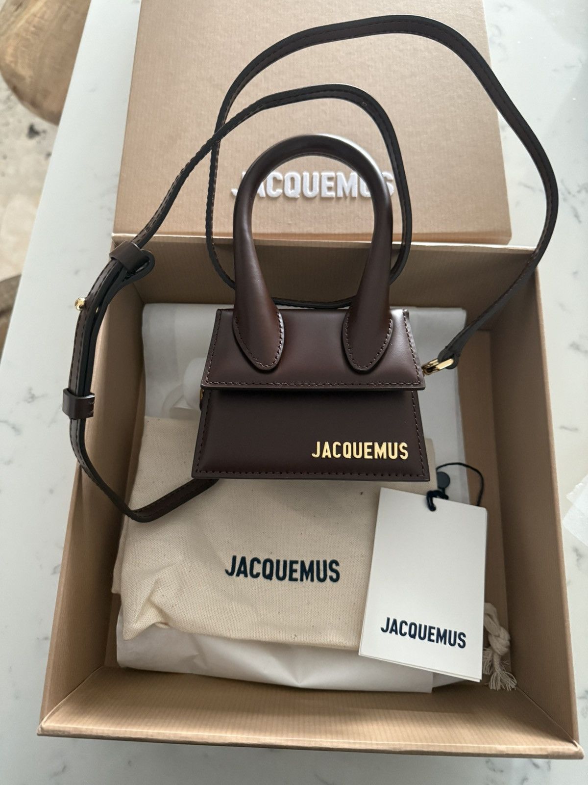Jacquemus Le Chiquito Dark Brown Size ONE SIZE - 2 Thumbnail