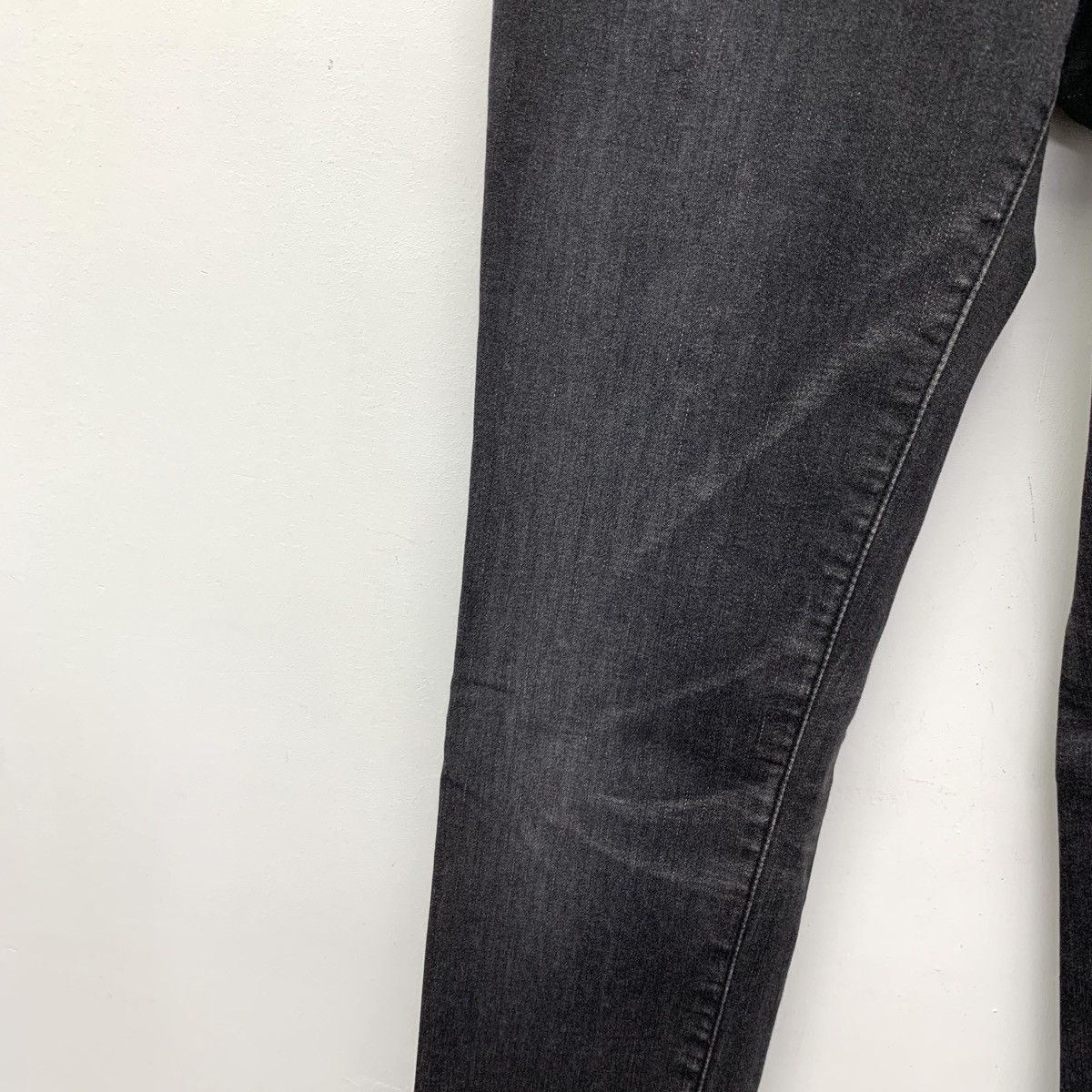 Prada Prada Dark Grey Washed Cotton Denim Pants K26WX Size 25" / US 0 / IT 36 - 4 Thumbnail