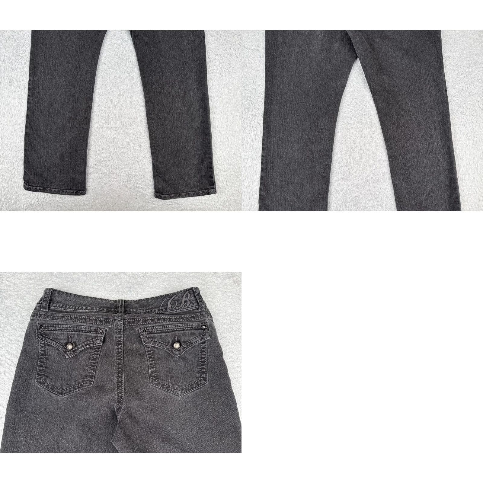 Vintage VINTAGE not applicable; proceed with optimized title: Code Bleu Jeans Women Bootcut Jeans Black 30x30 Regular Cotton Blend Denim 5-Pocket 10 Mid Rise Size 32" / US 10 / IT 46 - 10 Thumbnail