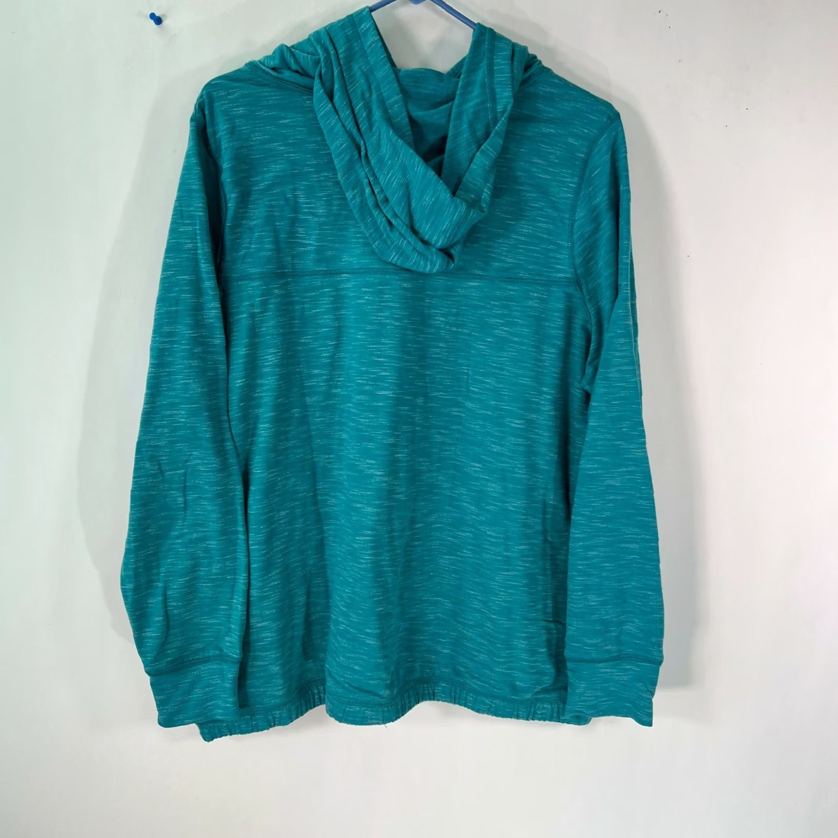 Tek Gear Tek Gear Dri Tek Womens Long Sleeve Activewear Pullover Blue Hoodie Size 1X Size XL / US 12-14 / IT 48-50 - 2 Thumbnail