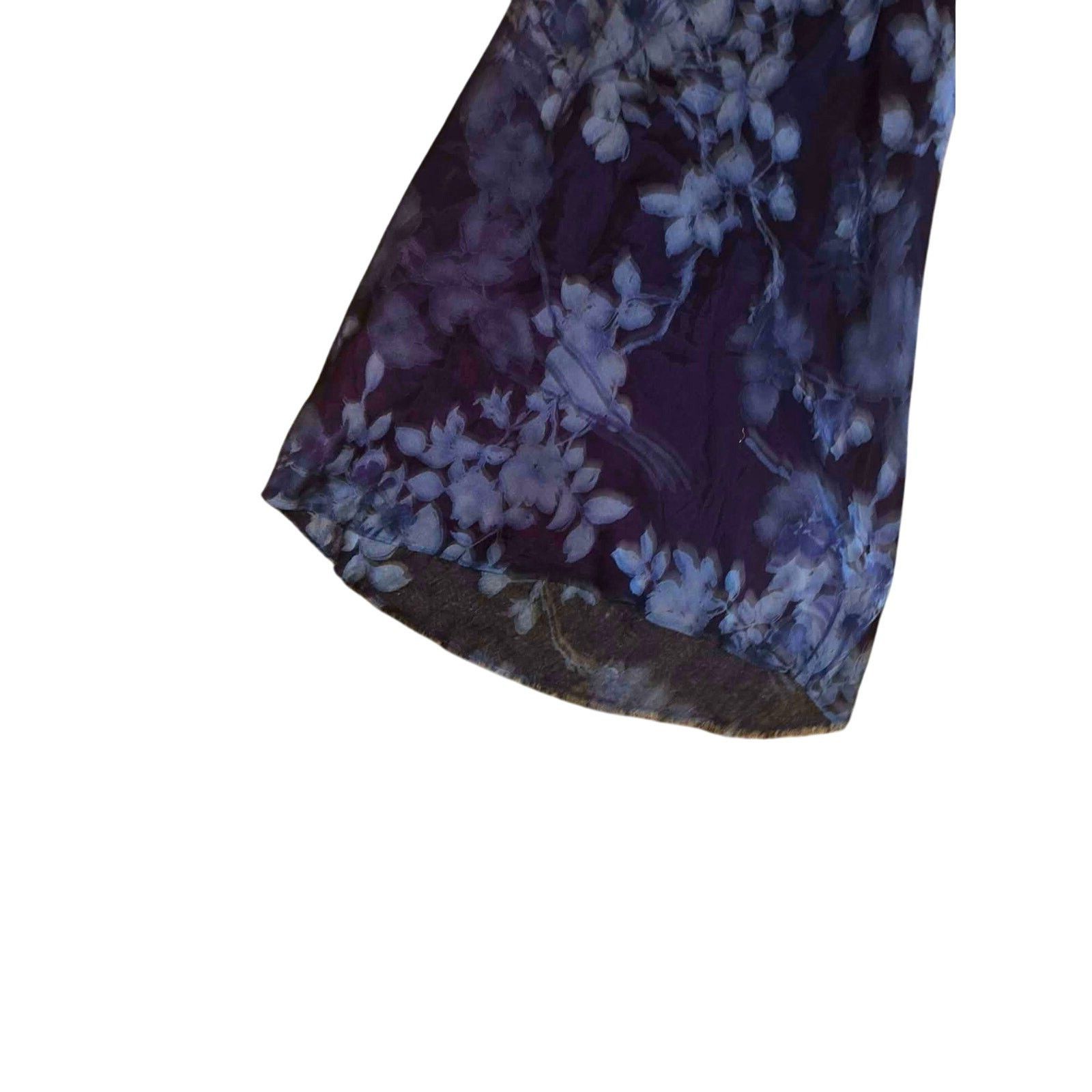 Other Y2K Jessica Howard Sleeveless Floral Midi Maxi Dress Blue 12 Size XL / US 12-14 / IT 48-50 - 2 Thumbnail