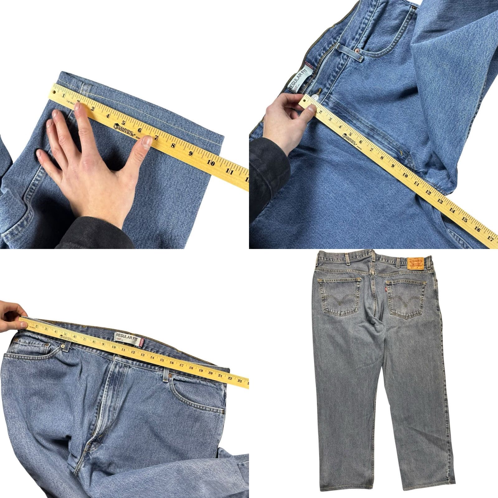 Levi's Vintage Levi's 505 Jeans Mens 44x30 Y2K Skater Grunge Regular Straight Blue 90s Mens Reg 44x30 Jeans Size US 30 / EU 46 - 8 Thumbnail