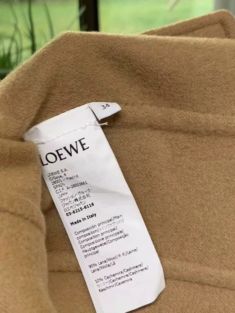 Loewe Loewe Loose camel colored cashmere coat Size 4XL / US 24-26 - 8 Thumbnail