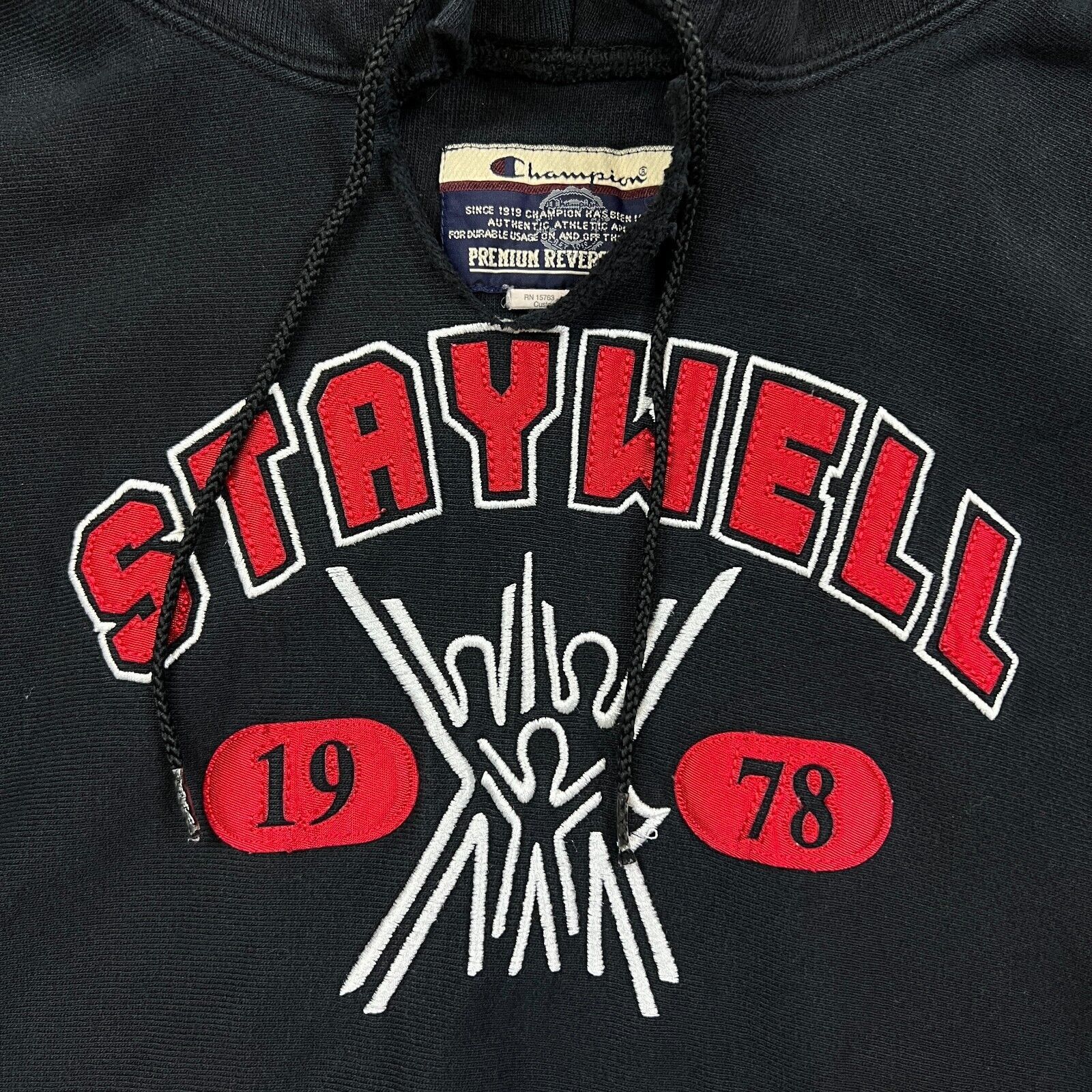 Champion × Vintage Champion Reverse Weave Hoodie Large Staywell Hooded Pullover Size US L / EU 52-54 / 3 - 3 Thumbnail