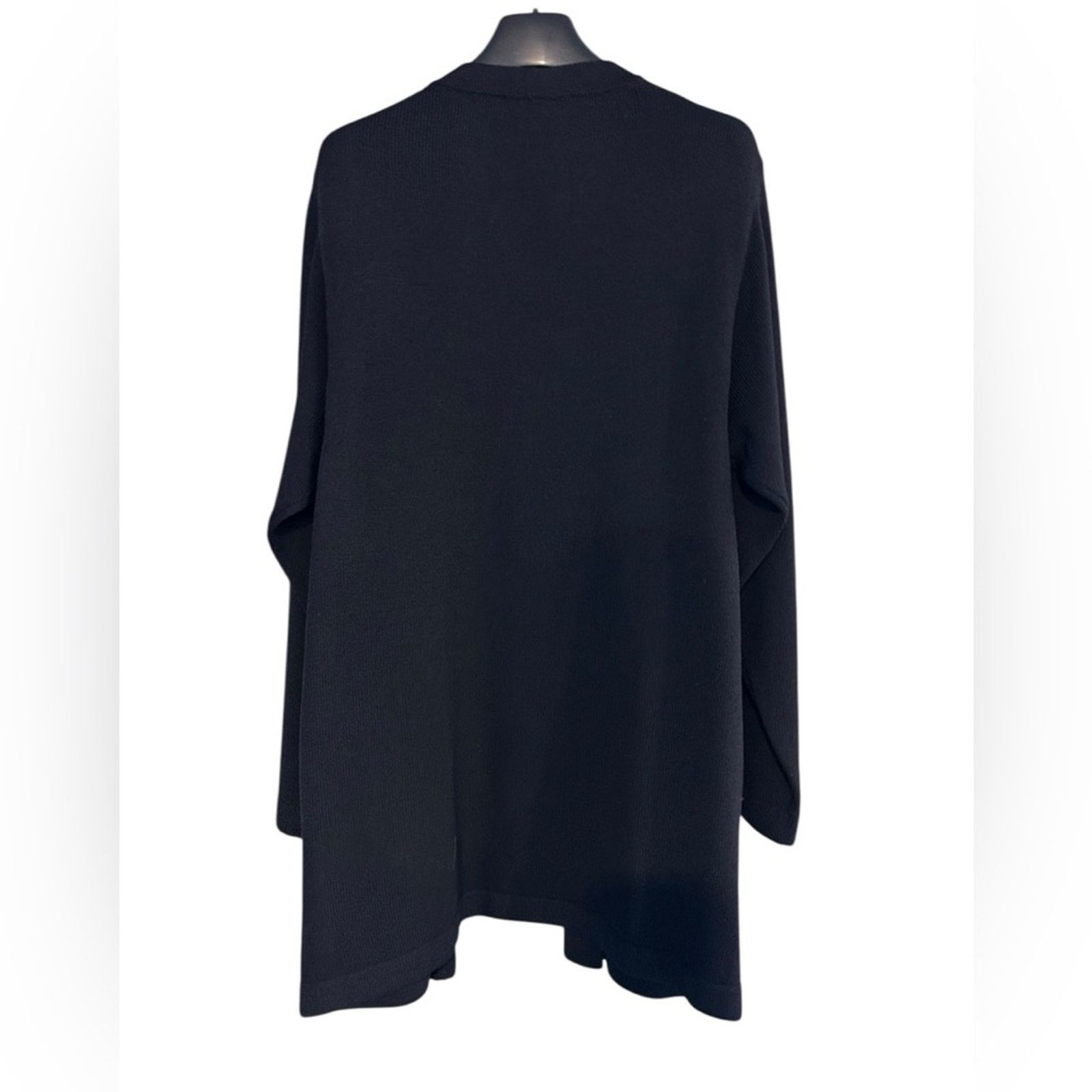 St. John St. John Santana Black Basics Long Cardigan Knit Pockets S Size S / US 4 / IT 40 - 2 Thumbnail