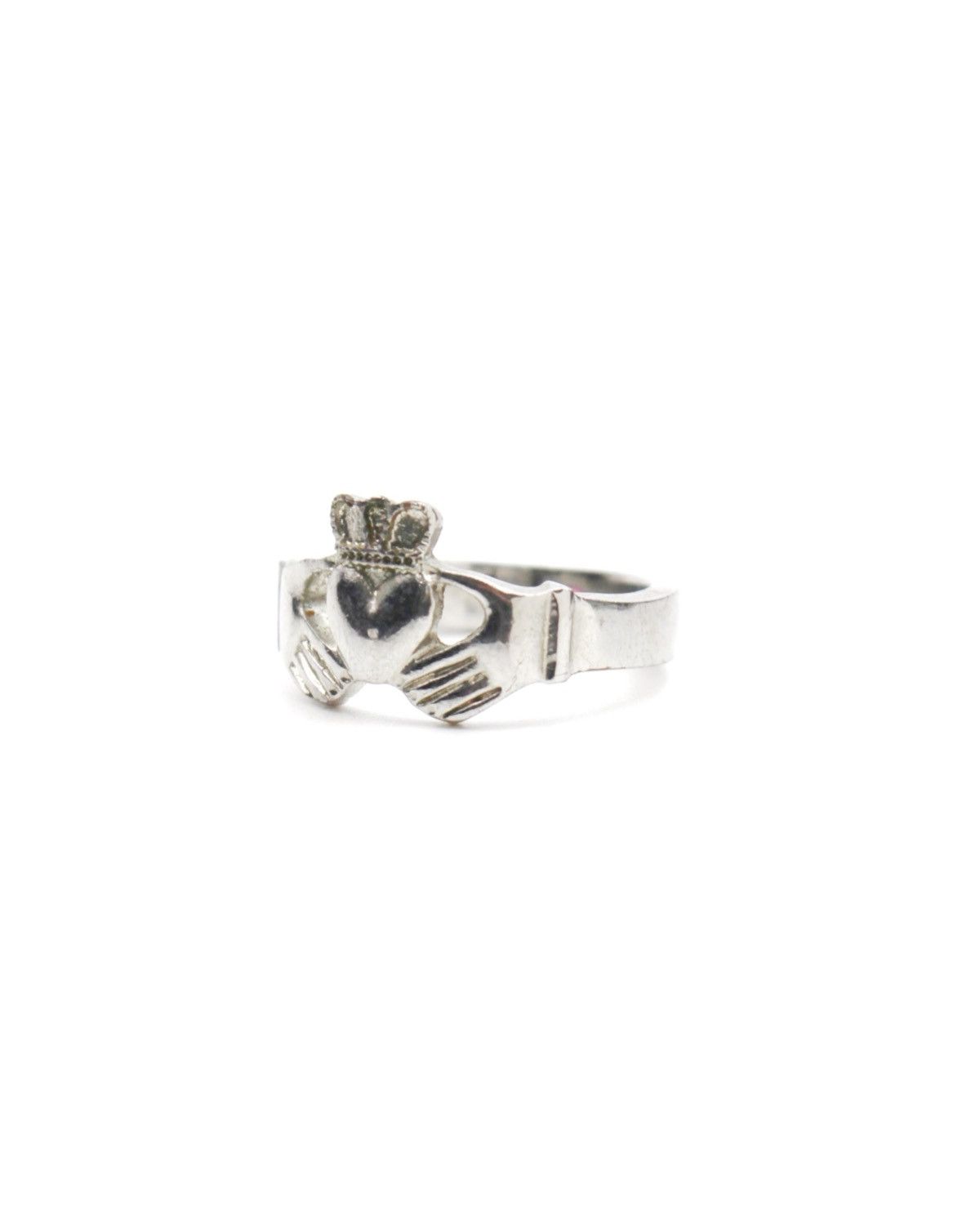 Japanese Brand 2000S JAPANESE MADE HEART-IN-HANDS CROWN RING Size ONE SIZE - 2 Thumbnail