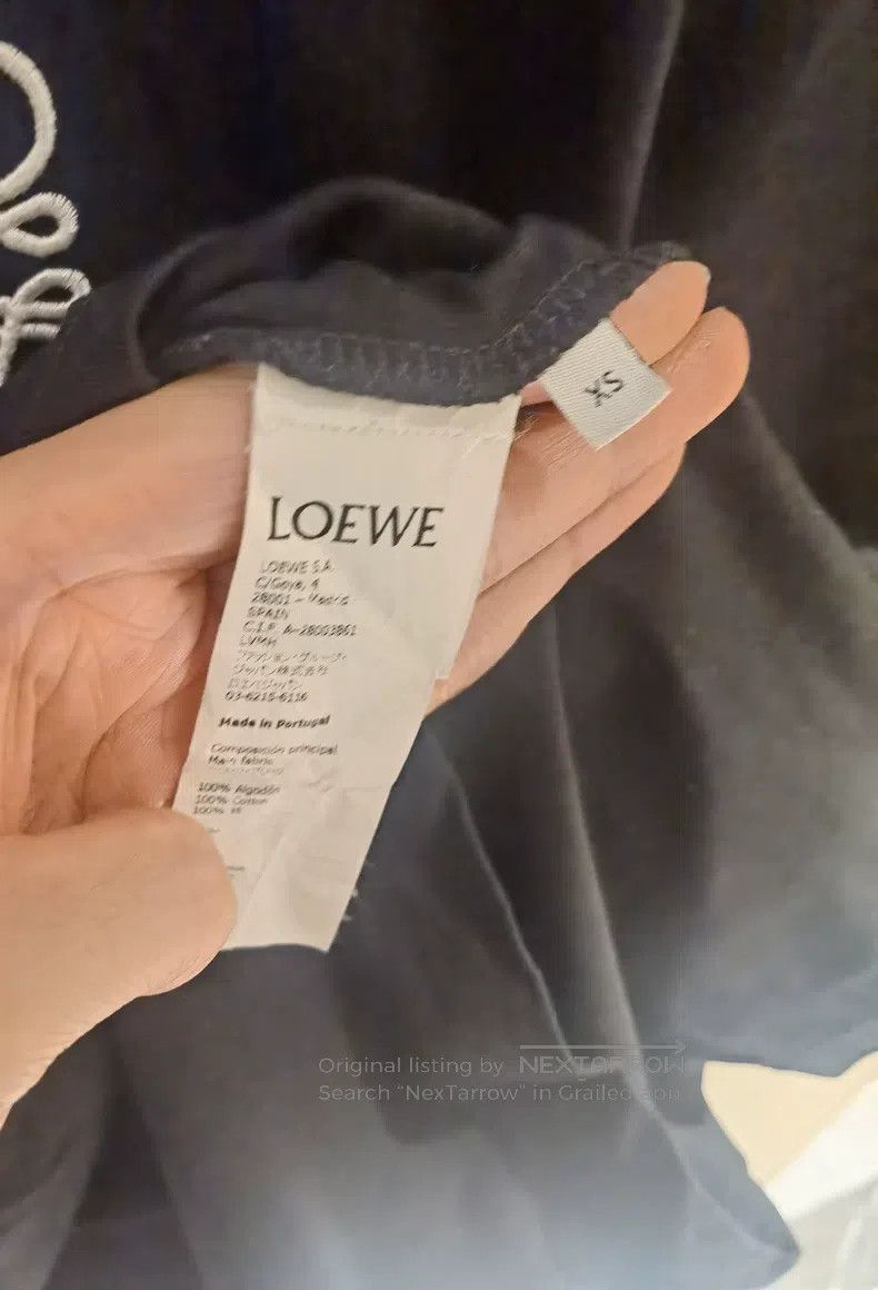Loewe Loewe Black Short Sleeve T-Shirt, Cotton Size XS / US 0-2 / IT 36-38 - 4 Thumbnail