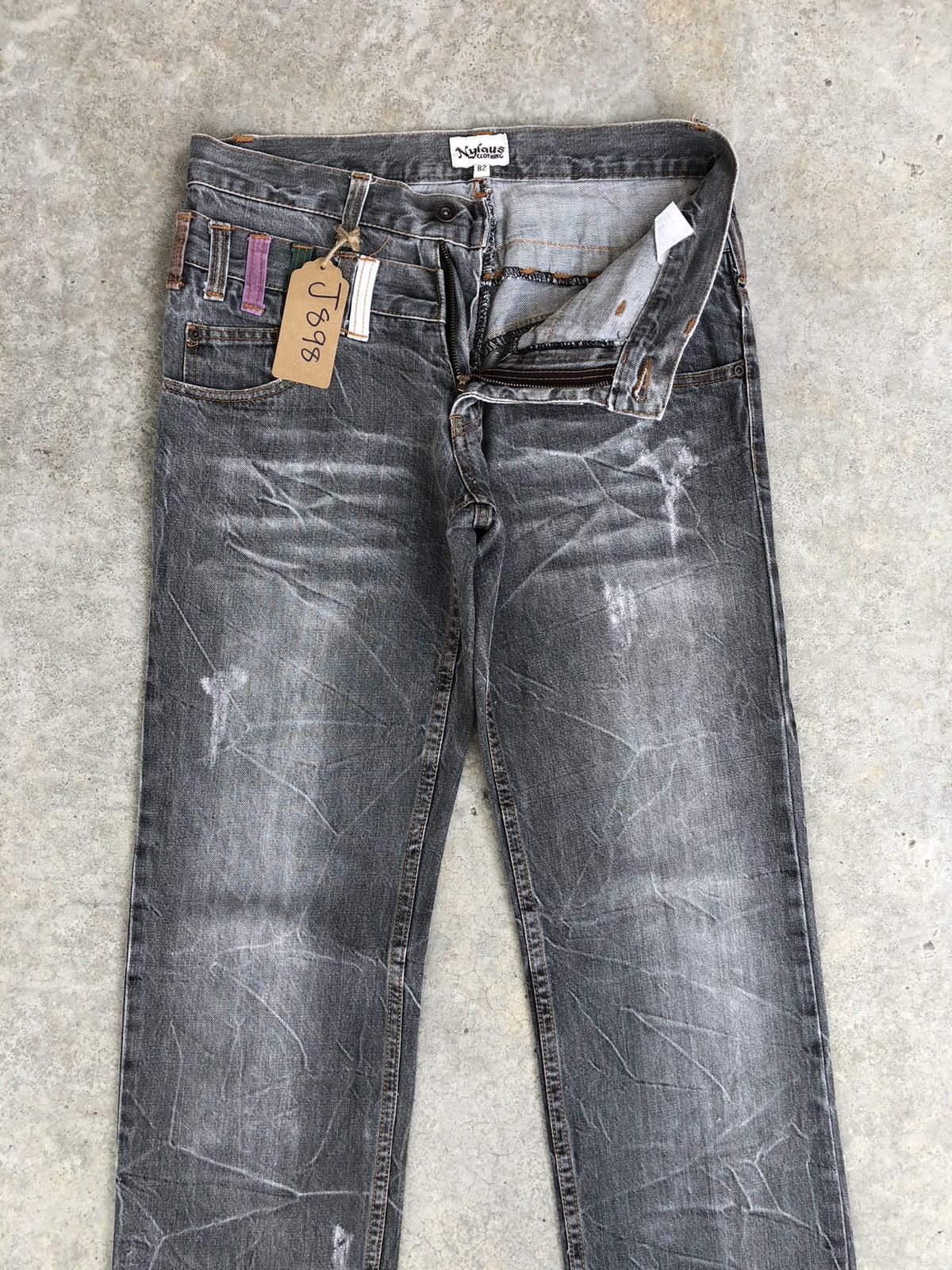 Hysteric Glamour Japanese Nylaus Flared Jeans Distressed Jeans Size US 31 - 3 Thumbnail
