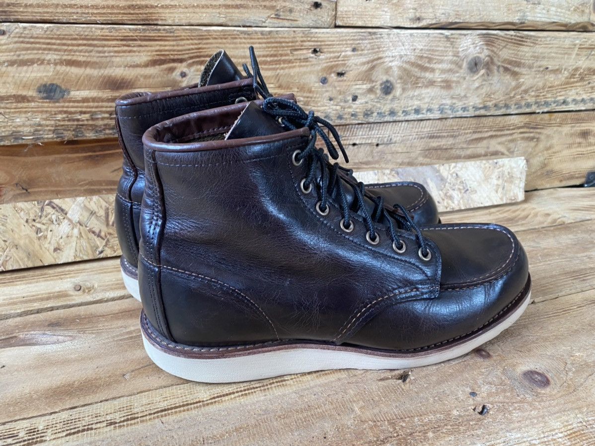 Red Wing Redwing moc-toe charcoal rough boots sz 9E /42 Size US 9 / EU 42 - 9 Thumbnail