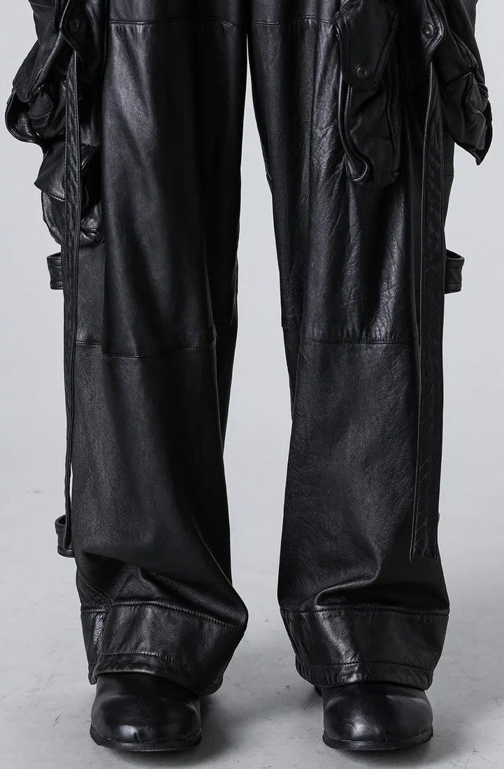 Julius Julius Leather Wide Gas Mask Cargo Pants Size US 34 / EU 50 - 4 Thumbnail
