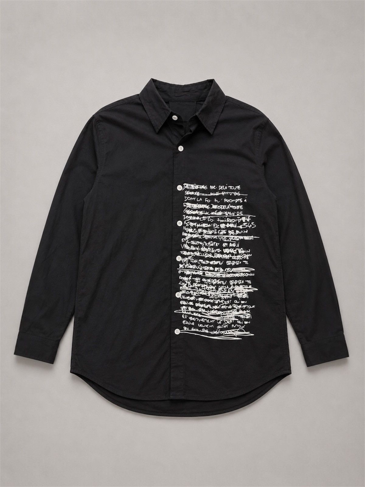 14th Addiction Chou Chou Japanese Poem Black Shirt IsseyStyle Size US M / EU 48-50 / 2 - 1 Thumbnail