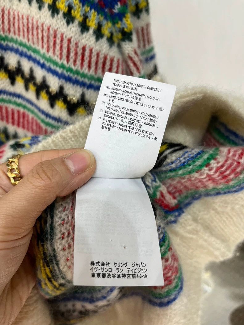 Saint Laurent Paris saint laurent patterned cardigan with buttons-2507 Size US XS / EU 42 / 0 - 9 Thumbnail