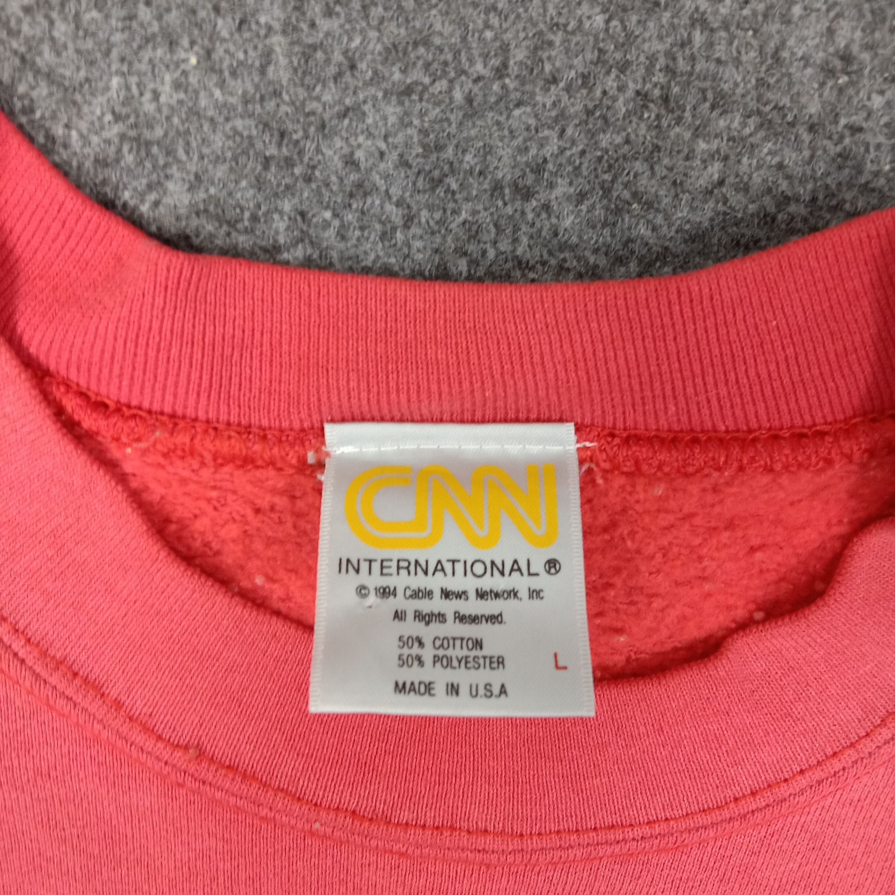 Vintage CNN Atlanta American Channel Television Sweatshirt C227N22 Size US M / EU 48-50 / 2 - 4 Thumbnail