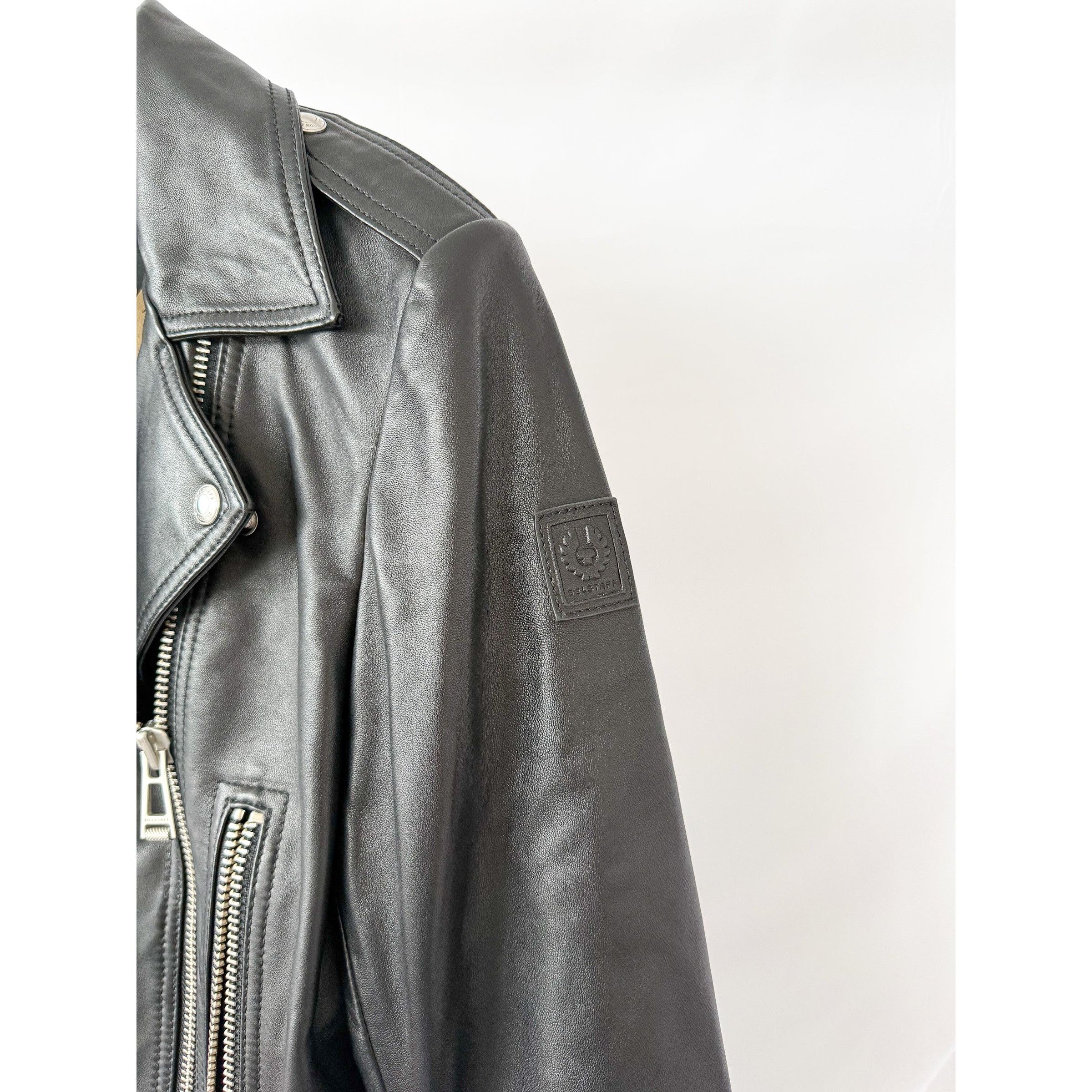 Belstaff Belstaff Black Leather Marianne Biker Jacket Size S / US 4 / IT 40 - 5 Thumbnail