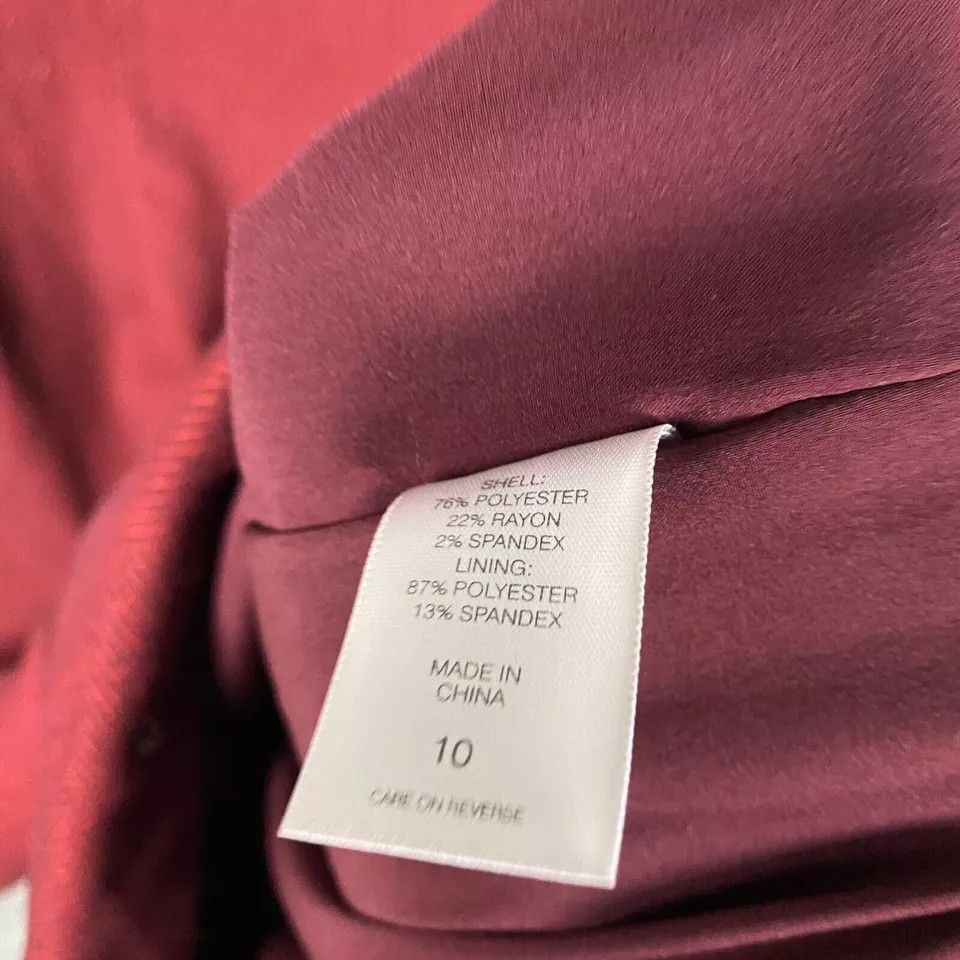 Other New York & Company Dress Women's Size 10 Maxi Stretch Red Size L / US 10 / IT 46 - 5 Thumbnail